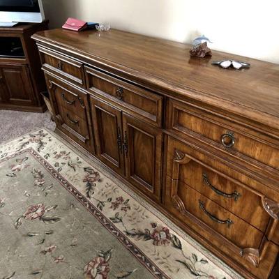 Large, long dresser.