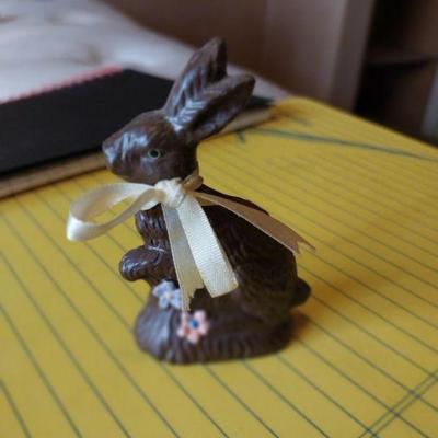 Vintage mini chocolate bunny
