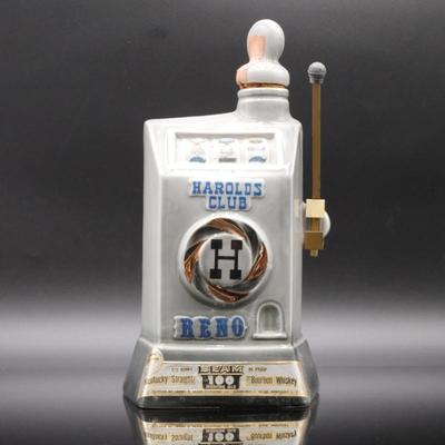 1968 Jim Beam Decanter Harold's Club Reno Slot Machine