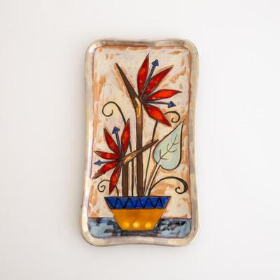 2005 Signed Dona Bryhiel Painted Ceramic Artwork