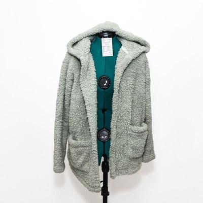 Eddie Bauer Hooded Plush Cardigan Fennel Jacket, Women's Medium