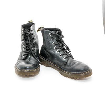 Classic Dr. Martens Airwair Women's Leather Boots, Black