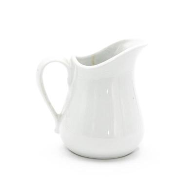 Apilco White Porcelain Creamer Pitcher