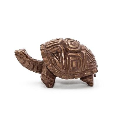 Hand-Carved Wood Turtle