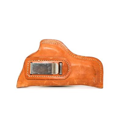 Bacon Handmade Brown Leather Waistband Pistol Holster
