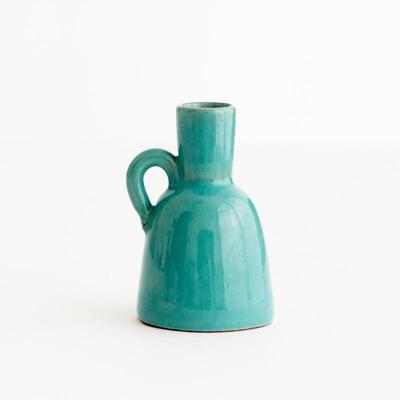 Mini Turquoise Stoneware Pitcher "Sweden 7"