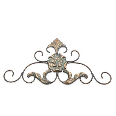 Metal Ornamental Wall Decor With Flower Design