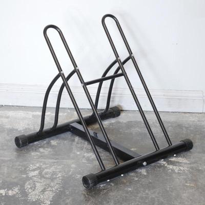 Double Heavy Duty Steel Floor Bike Parking Stand