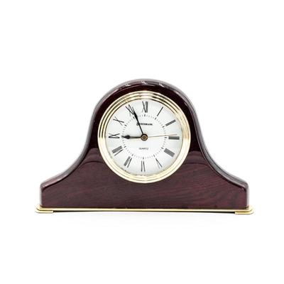 Benchmark Cherry Wood Quartz Mantel Clock
