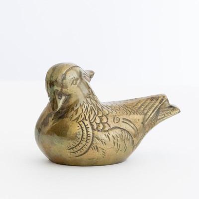 Brass Duck Figurine