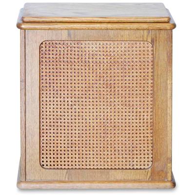 Solid Wood Hamper w/ Cane Panel