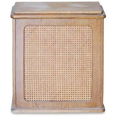 Solid Wood Hamper w/ Cane Panel