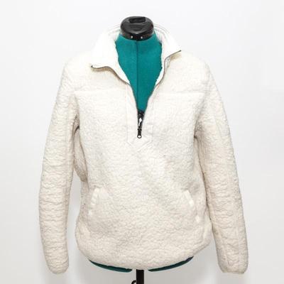 Time & Tru Ladies' Cream Fleece Sherpa Jumper