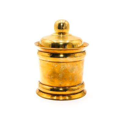 Small Lidded Brass Canister