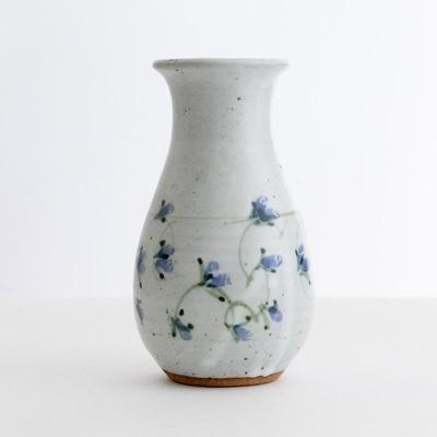 Hand-Painted Stoneware Vase