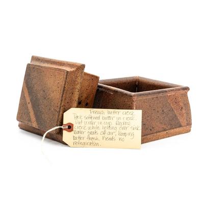 Vintage French-Style Pottery Butter Crock by Patty Seaborn