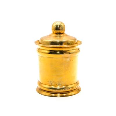 Small Lidded Brass Canister