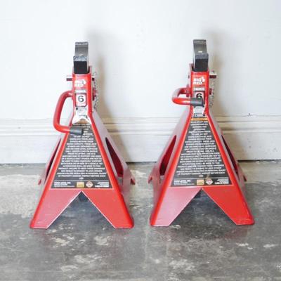 Pair Of Torin Big Red 6 Ton Jack Stands