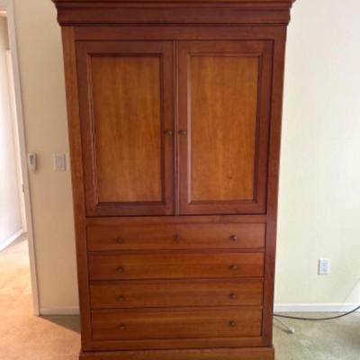 184 sonytvlargefrenchmidcenturycherrywoodcabinet