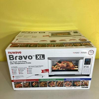 Nuwave Oven & Air Fryer | Nuwave Bravo XL Air Fryer & Oven with Temperature Probe, 12 Convenient Presets, 100 Preset Recipes....