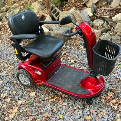 Golden Companion Scooter | Three wheel Mobility Scooter by Golden Technologies, in Crimson Red. 400 Lb. weight limit and 19 mile cruising...