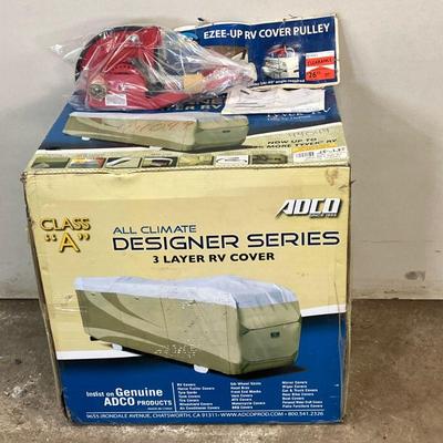 RV Cover & Pulley | Lot Includes: 1. Adco AllClimate Designer Series 3 Layer RV Cover. New In Box 2. Ezee-Up RV Cover Pulley. New in...