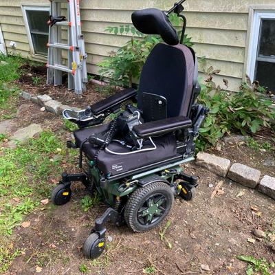 Quantum Edge 3 Power Chair | Joystick Power Wheelchair has power tilt, recline and legs. Seat is 20” X 18”. Weight capacity 300 lbs....