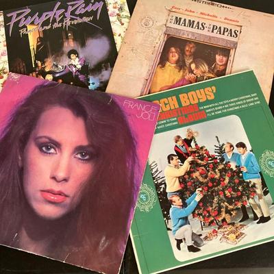 (11pc) Prince-Beach Boys-France Joli Vinyl | Vintage LP Record Lot Includes: *Purple Rain Prince *The Beach Boys Christmas Album *Jackson...
