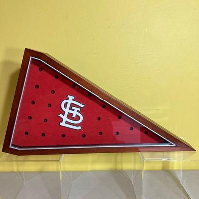 St. Louis Cardinals Pennant | Bradford Exchange Cooperstown Collection Pin Collection Pennant Box. For holding different Cardinal pins,...
