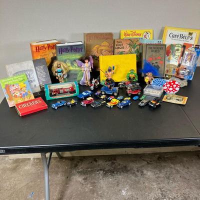 Vintage Toys-Hot Wheels-Banks-Books | Lot Includes: Hot Wheels, Lesney Models of Yesteryear, Die cast Motorcycles, Uneeda Wishnik Troll,...