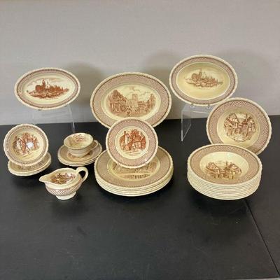 Shakespeare Land Dinnerware | Myott Son & Co. Shakespeare Land partial dinner set. Made in England. 28 total pieces. - dia. 9.75” in...