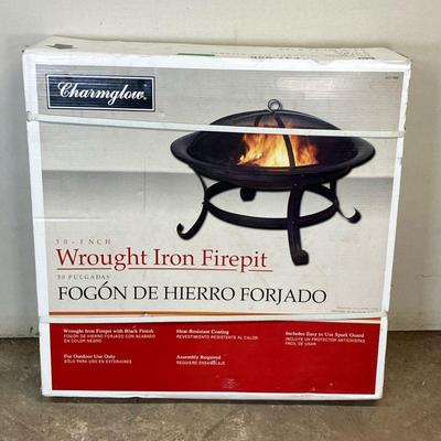 Charmglow Firepit | Wrought iron 30” Firepit. New in Box. - dia. 30” in