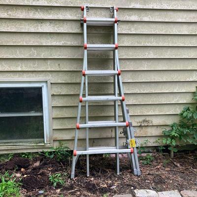 Little Giant Ladder | Ladder is Type 1A with LG Leg Leveller’s attached. - h. 80” x w. 8” x l. 28” in (Unextended)

