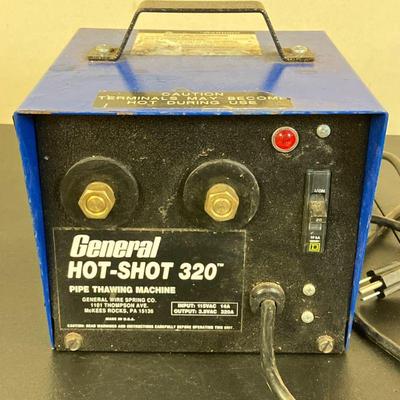 General Hot-Shot 320 | Pipe Thawing Machine for frozen pipes. Made in USA. Pipe clamps are missing. - h. 7.25” x w. 9” x l. 8” in