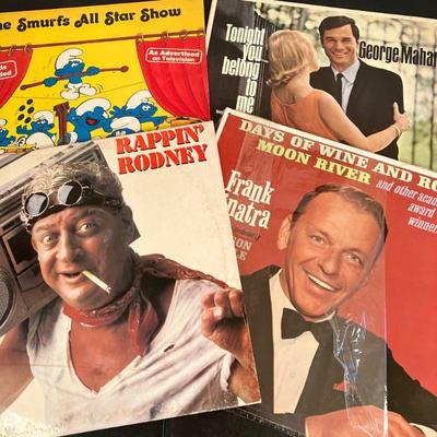(8pc) Frank Sinatra-Rodney Dangerfield Vinyl | Mixed Vintage Lot Includes: *Frank Sinatra Days of Wine and Roses * Frank Sinatra and...