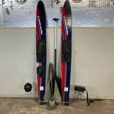 Ritchie Voyager Compass-Anchor-Water Skis-Marine Radio | Marine Lot Includes: 1. Hooker M740 Anchor with chain 2. Cascade Water Skis 3....