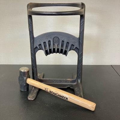 Kindling Cracker | The XL Cast Iron Model of the Kindling Cracker, that splits firewood safely. Includes Roughneck 16” USA made...