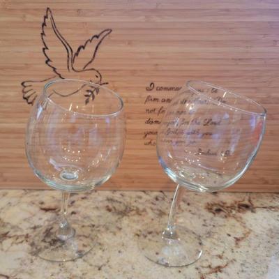 Tipsy wine glasses