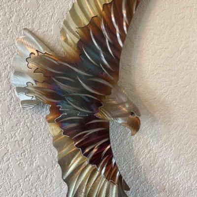 Soaring eagle metal art