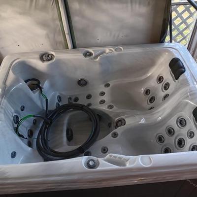 This hot tub has been professionally disconnected by a master electrician. It works fabulously and is ready to be taken home!