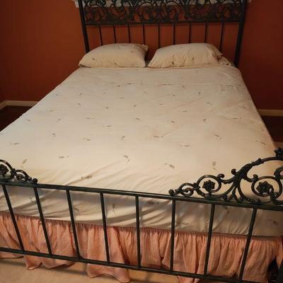 Full size bed and mattress