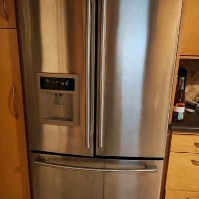 LG refrigerator with freezer drawer compartment