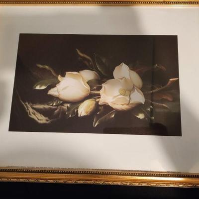 Martin Johnson Heade Giant Magnolias framed art