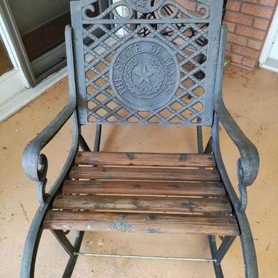 Lone Star Texas Cast Iron Rocking Chair