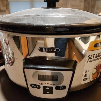 Bella 5 quart programmable slow cooker