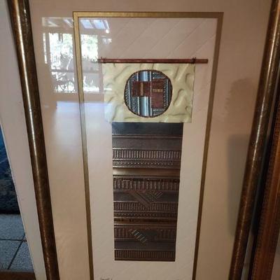 Joy Broe inspired framed art