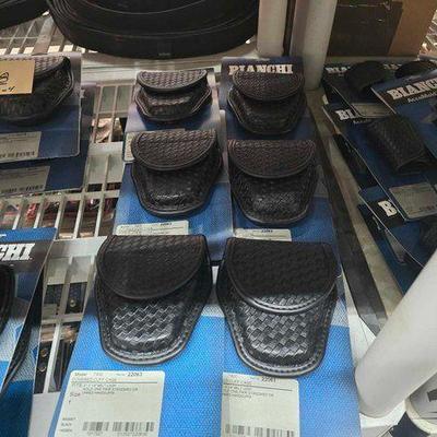 #5460 • (12) New! Bianchi AccuMold Elite Covered Cuff Cases
