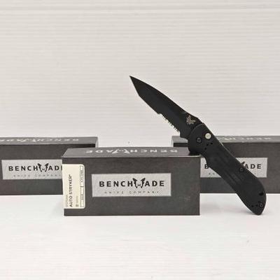 #2838 • NEW!!! (3) Benchmade 9101SBK Auto Stryker
