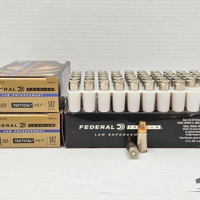 #1660 • NEW!!! 150 Rounds Federal Premium 9mm 147gr
