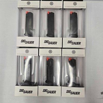 #1182 • NEW!!! (6) 17rd P365 9mm Sig Sauer Magazines
